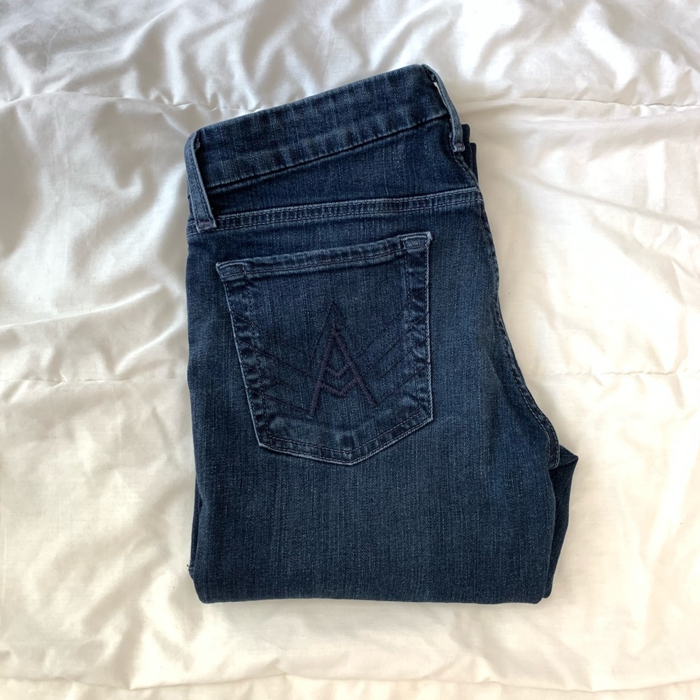 7 For All Mankind Dark Wash Flared Jeans
